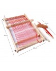 Telar de madera que hace punto la máquina que hace punto el marco del telar DIY que hace punto los juguetes de lana que tejen te