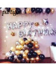 Feliz cumpleaños globo aire letras Alphabe oro hoja globos de juguete para niños boda fiesta cumpleaños helio globos globo para 