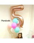 40 "globos de Oro rosa Número de lámina globo decoraciones de fiesta de cumpleaños figura de niños globos de aire globos globo d