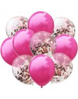 10 unids/lote globos de látex de 12 pulgadas y decoraciones de fiesta de cumpleaños de confeti de colores decoración de boda Ros