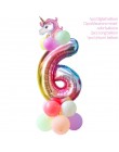 Decoraciones de fiesta de cumpleaños Unicornio juego de vajilla desechable Unicornio globo tazas platos servilleta niños cumplea