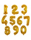 32 pulgadas globos de gran número Baby Shower Helium Foil Ballon oro plata Rosa rojo azul dígitos globos de cumpleaños fiesta bo
