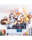 1 pieza grandes globos de forma de animales mapache y zorro helio Animal globo Feliz cumpleaños jungla fiesta decoraciones niños