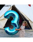 40 pulgadas número globo 1 2 3 4 5 números de globos de aluminio de helio Baby Shower 1 er cumpleaños fiesta decoración de la bo