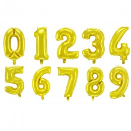 32/40 pulgadas láminas con números para Globos de Oro globo de fiesta 1 er cumpleaños decoraciones para fiestas niños adoid Boy 