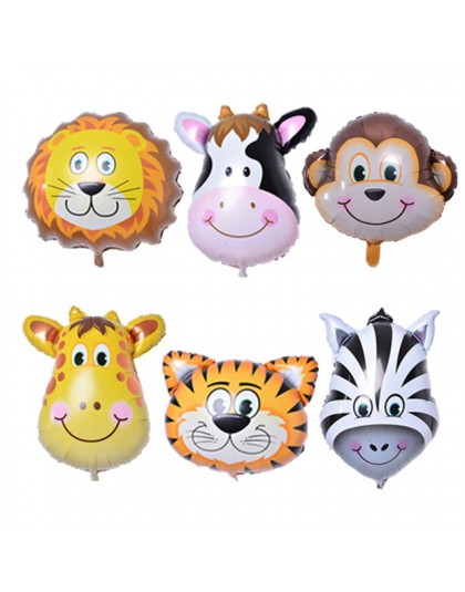 6 uds. Mini globos de lámina de animales decoraciones de fiesta de cumpleaños para niños bolas de pescado de océano juguetes inf