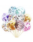 5 unids/lote 12 pulgadas Glitter confeti látex globos boda cumpleaños fiesta decoración niños Baby Shower aire decoración con gl