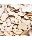 100 Uds Mini Corazón de amor de madera adornos de dispersión para mesa de boda DIY accesorios fiesta rústica de boda decoración 
