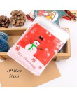 5 uds. En forma de Casa bolsas de regalo de dulces de Navidad con cuerdas bolsas de galletas de árbol de Navidad cajas de embala