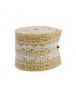2M 5cm cinta de arpillera Yute Natural boda clasica campestre decoración lazo de arpillera rollo de yute Feliz Navidad suministr