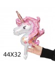 1 pieza de decoraciones para fiestas de cumpleaños globos de papel de aluminio para niños fiesta de unicornio Rosa globos para f