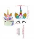 WEIGAO unicornio fiesta decoración cumpleaños fiesta decoraciones niños unicornio tema papel sombrero servilletas plato niña fel