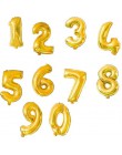 1 PC 3 tamaños 16 "/32"/40 "rosa de oro globo número cifras de flotador de aire pelotas inflables para la fiesta de cumpleaños, 