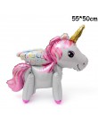 1 unidad 100*97 CM caballo Rosa pequeño Pony unicornio lámina globos helio niños juguetes boda cumpleaños Animal decoración de f