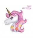 1set unicornio fiesta suministros Rosa Arco Iris unicornio Banner placa globo servilleta Cupcake envoltura Baby Shower Decoració