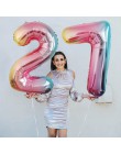 32/40 pulgadas Número de globos de papel de aluminio Rosa oro plata dígitos globo de figura niño adulto cumpleaños boda suminist