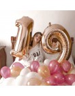32/40 pulgadas Número de globos de papel de aluminio Rosa oro plata dígitos globo de figura niño adulto cumpleaños boda suminist