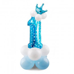 Globos de cumpleaños QIFU 17 Uds. Número de globos de aire decoraciones para fiestas de cumpleaños para niños figuras de globos 