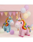 1 pieza de papel de aluminio soporte de globos de aire Rosa globo de aire unicornio decoraciones de fiesta de cumpleaños niños c