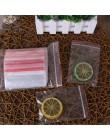 100 Uds bolsas de plástico Ziplock para envasado de alimentos bolsa pequeña con cierre zip bolsas transparente para mantener fre