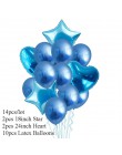 Globo de confeti de oro de la estrella del corazón de 14 piezas fiesta de cumpleaños globos metálicos cromados decoración de la 
