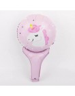 1 pieza de papel de aluminio soporte de globos de aire Rosa globo de aire unicornio decoraciones de fiesta de cumpleaños niños c