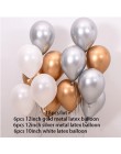 18 piezas Metal cromado oro plata látex globos transparentes oro confeti globo boda cumpleaños Rosa oro fiesta decoración balazo