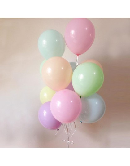 100 pzas/lote 5/10 pulgadas globos de látex Macaron globos de Decoración de cumpleaños para bodas fiesta de cumpleaños para bebé
