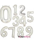 Partido 32 pulgadas número globo 1 2 3 4 5 Número dígitos globos de papel de helio Baby Shower cumpleaños fiesta boda decoración