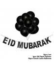 Oro Ramadan Kareem decoración Eid Bandera de Mubarak y globos Eid Ramadan fiesta Favor Eid al-fitr Ramadan decoración Mubarak