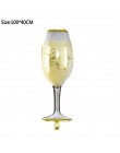 1 Uds. Globos de papel de aluminio para fiesta de aniversario de boda, botella de champán, copa de cerveza, globos de pastel de 