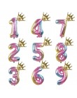 1 pieza Arco Iris aluminio láminas con números para globos 0-9 cumpleaños fiesta aniversario decoración Globo niños figura Air B