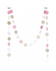 11 pies Glitter oro blanco rosa gran círculo guirnalda para eventos de boda fiesta cumpleaños Baby Shower decoraciones niños hab