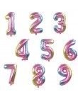 1 pieza Arco Iris aluminio láminas con números para globos 0-9 cumpleaños fiesta aniversario decoración Globo niños figura Air B