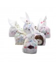 25 uds. Bolsas de galletas de conejito dulces bolsa de embalaje de galletas cumpleaños boda favores dulces regalo bolsas Pascua 
