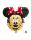 12 Uds. Mickey Minnie Mouse estrella helio lámina globos niños fiesta de cumpleaños decoración Baby Shower 1 er cumpleaños látex