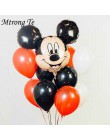 12 Uds. Mickey Minnie Mouse estrella helio lámina globos niños fiesta de cumpleaños decoración Baby Shower 1 er cumpleaños látex