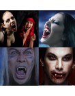 Dientes de vampiro colmillos accesorios para dentaduras disfraces de Halloween accesorios fiesta favores máscara adornos diy par