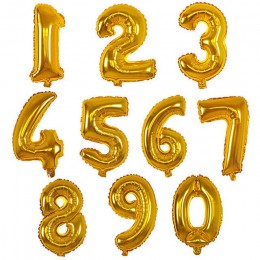 Globos de Oro de 32 pulgadas 1 2 3 4 5 8 dígitos de papel de helio Ballon Baby Shower cumpleaños fiesta decoración de la boda bo