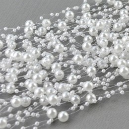5m DIY boda decoración perlas artificiales cadena centros de mesa suministros novia ramo accesorios para el cabello guirnalda de