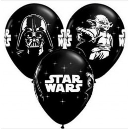 10 unids/lote negro de Star Wars globo de látex temática de piratas decoración para fiestas de cumpleaños suministros para niños