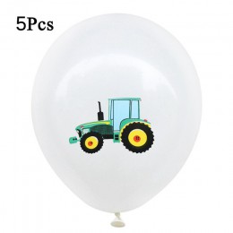 10 Uds. Excavadora de vehículos de construcción látex confeti con globos de ingeniería vehículos tema cumpleaños fiesta globos d