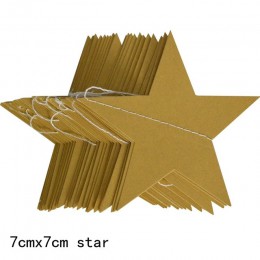 Guirnalda de papel de 4 metros 7cm en forma de estrella Banners colgantes de papel artesanía banderines para cumpleaños fiesta d