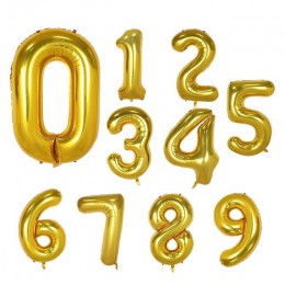 16 30 40 pulgadas oro rosa Globos número dígito grande de helio de globo de decoración para boda fiesta de cumpleaños suministro