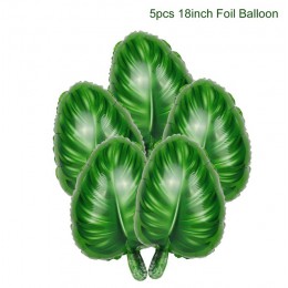 Globos de látex globos verdes bosque Animal Palma hoja globos de hoja de Safari globos de fiesta cumpleaños decoraciones niños B