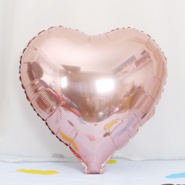 10 Uds. 18 pulgadas oro rosa papel rojo corazón globos matrimonio globo inflable con helio metálico boda cumpleaños fiesta decor