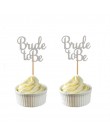 10 piezas de oro y plata brillo novia para ser Cupcake Toppers nupcial ducha boda decoración despedida de soltera fiesta artícul