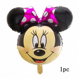 12 Uds. mickey minnie mouse 18 pulgadas estrella helio hoja globos feliz globo de Decoración de cumpleaños BabyShower 1th cumple