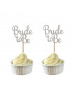 10 piezas de oro y plata brillo novia para ser Cupcake Toppers nupcial ducha boda decoración despedida de soltera fiesta artícul