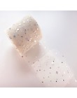 25 yardas/rollo 6,5 cm brillo lentejuelas rollo de tul para boda decoración tul tela tutú vestido DIY Organza Baby Shower sumini
